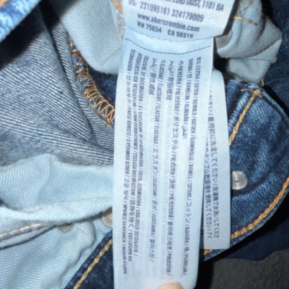 Abercrombie & Fitch Kids Medium Wash Super Skinny Jeans Size 15/16 Slim - Picture 8 of 9